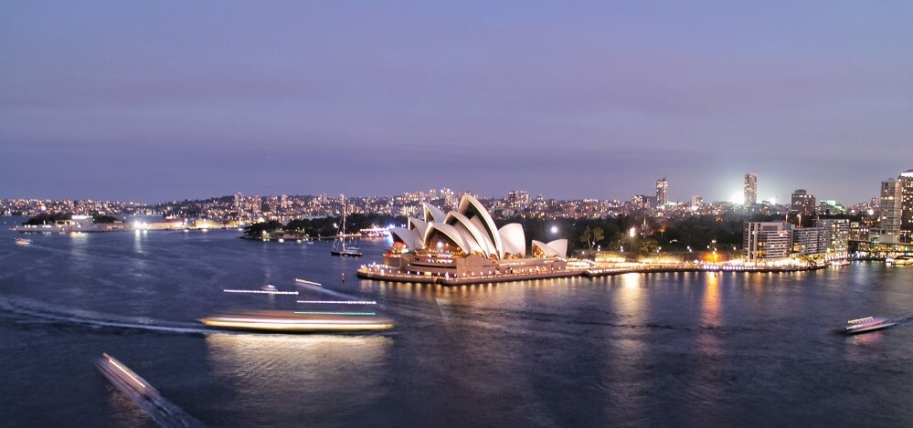 Sydney Opera House and harbour